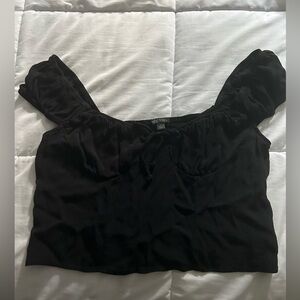 Wild fable cropped black top